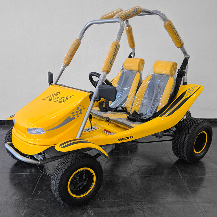 Mini-buggy Flash Amarelo e Prata